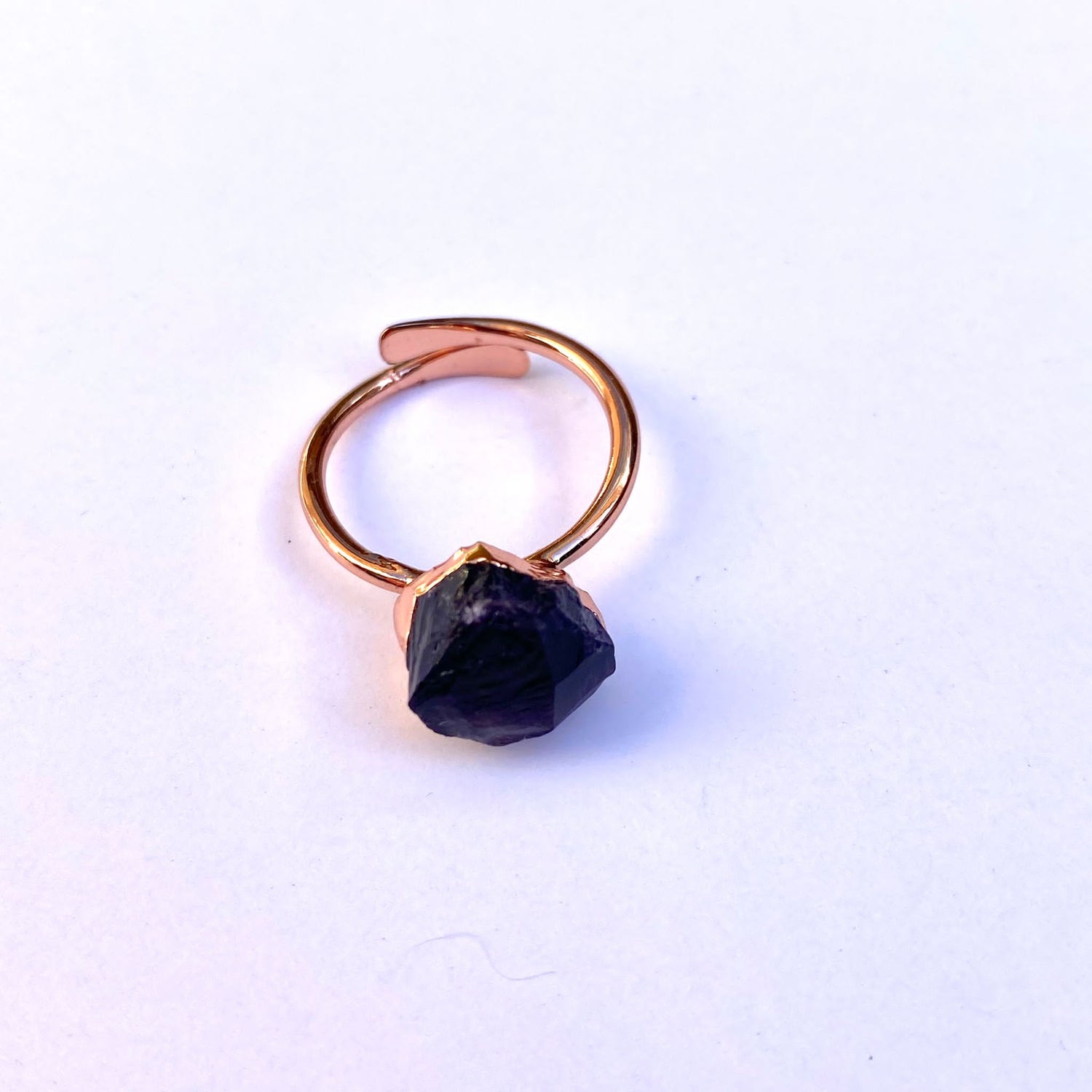 Raw Amethyst Ring-0