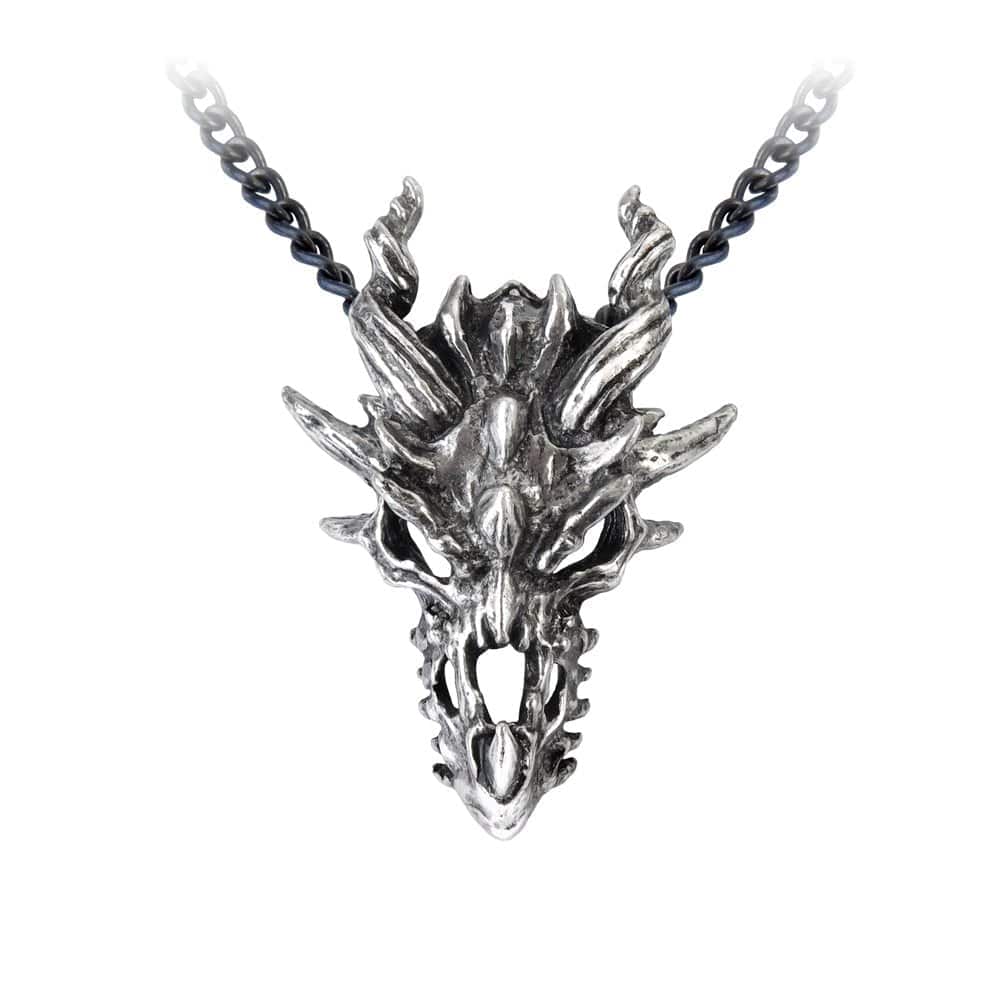 Dragon Skull Pendant | High-Quality Pewter