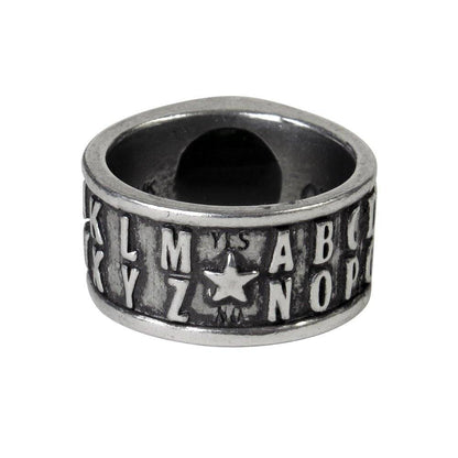 Ouija Eye Ring | Antiqued﻿ English Pewter | Realistic Taxidermal Eye