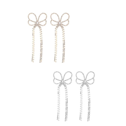 Butterfly Tassel Drop Post Back Earrings | Lead And Nickel-Free