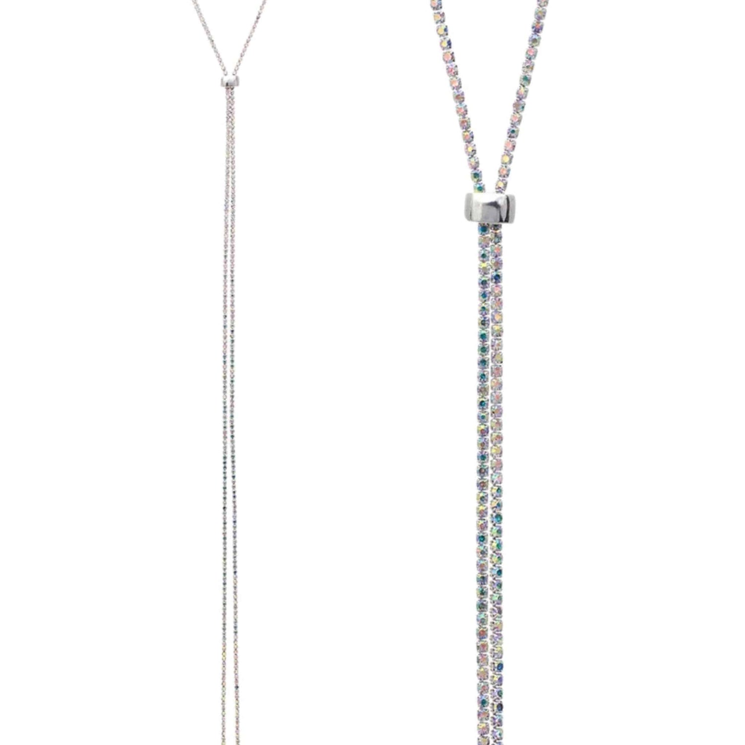 Rhinestone Slider Necklace | Lead &amp; Cadmium Compliant | More Colors Available