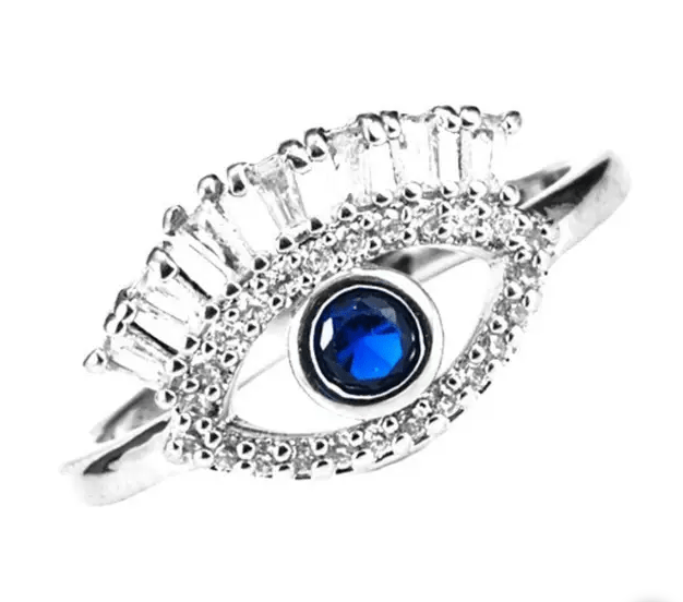 Evil Eye Lash Ring | Size 7 | Lead and Nickel-Free