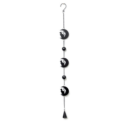 Black Cat and Moon Hanging Decoration - HartCentered