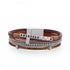 Blessed Magnetic Multi-Layer Bracelet | Brown - HartCentered