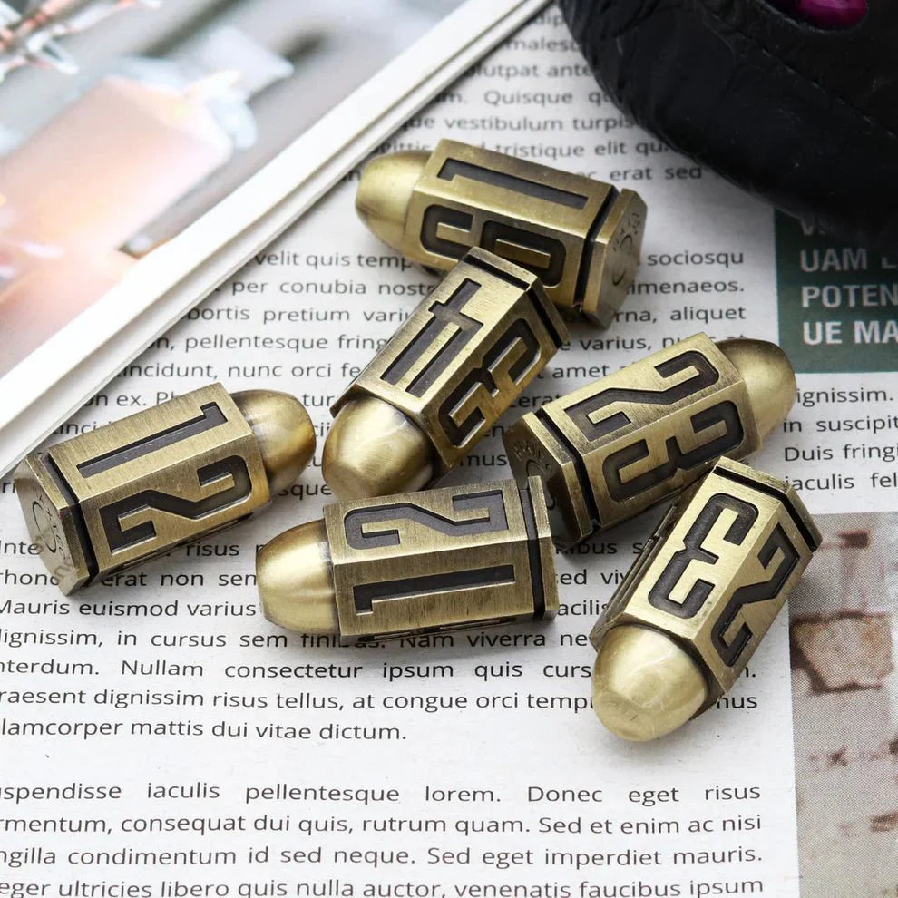 Bullet: Bronze Iron Dice Set, 6-Pack-1