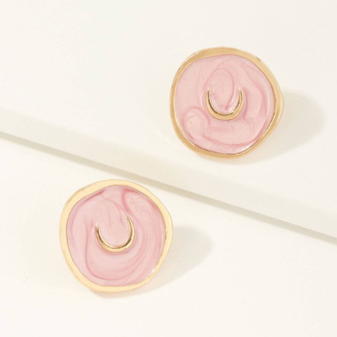 Astral Earrings Rose | 14k Gold-plated Copper