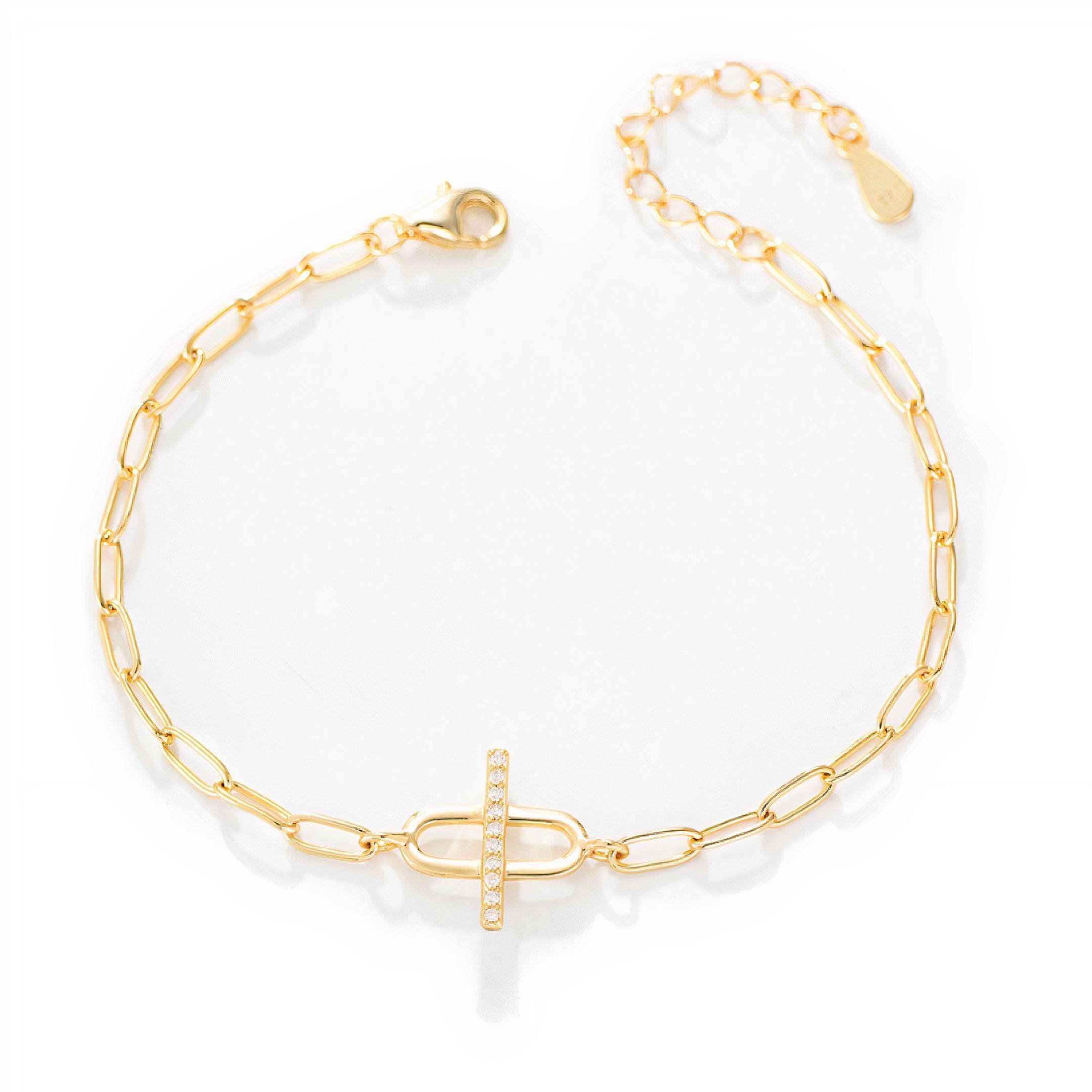 Lee Bracelet | 18k Gold-Plated Sterling Silver &amp; CZ