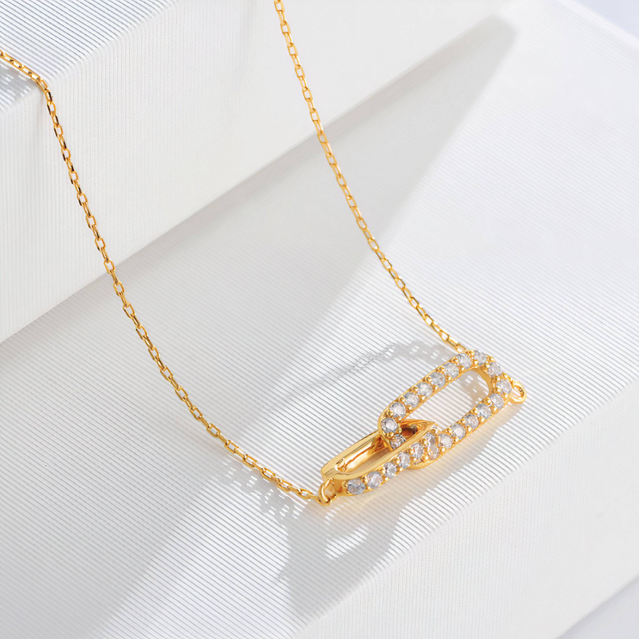 Leni Necklace | 18k Gold-Plated Sterling Silver &amp; CZ