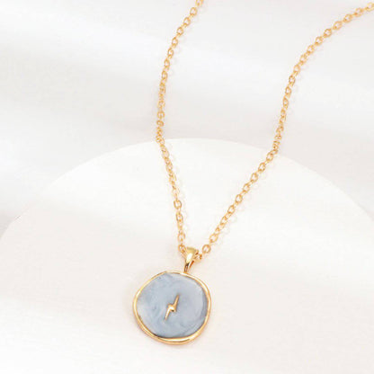 Astral Necklace Blue | 14k Gold-plated Copper