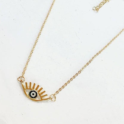 Cara Necklace | Evil Eye with Lashes | Gold-Plated