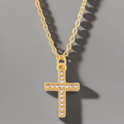 Divine Necklace | 18k Gold-Plated Sterling Silver &amp; CZ