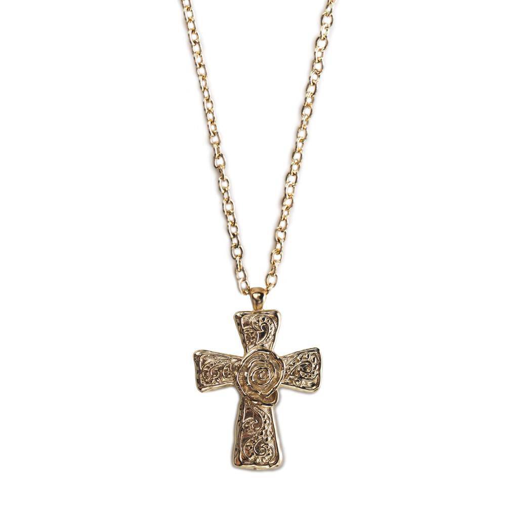 The Cross Necklace | 18k-Gold Vermeil