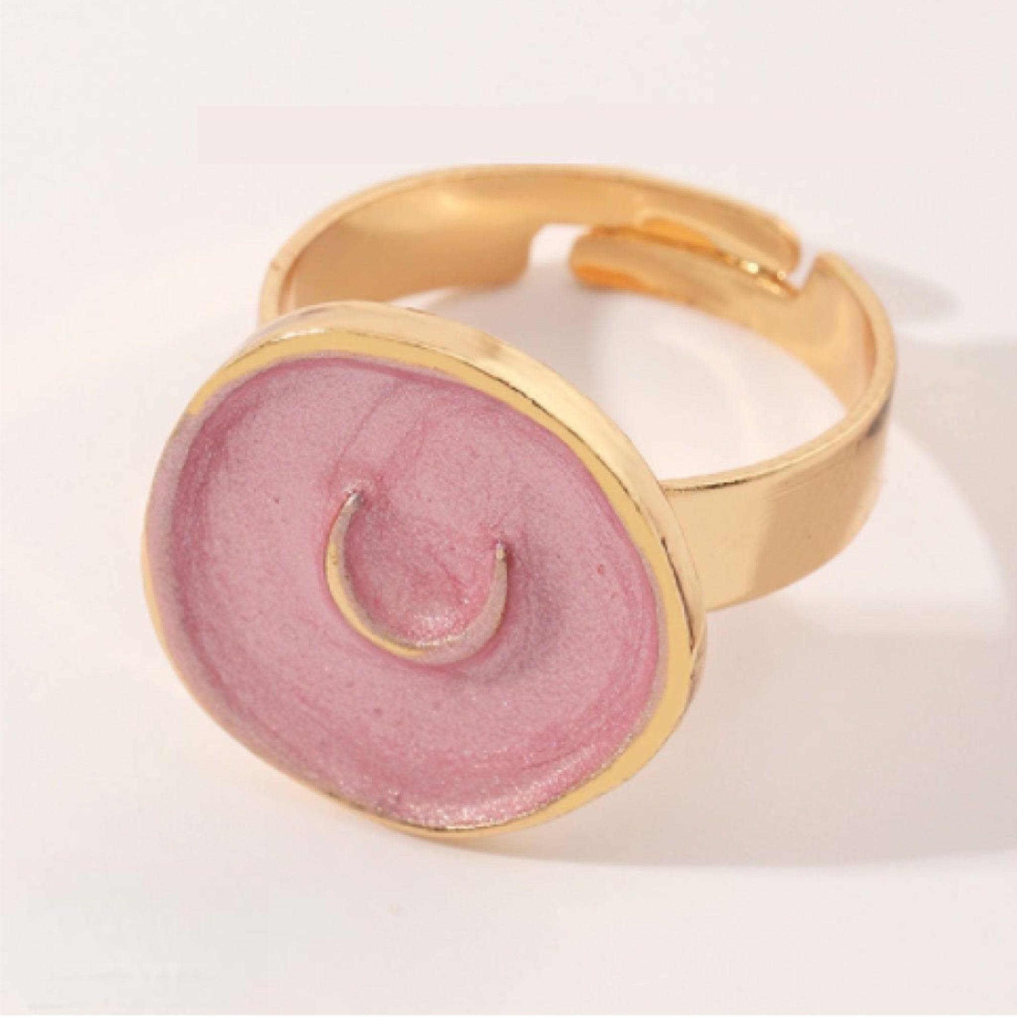 Astral Ring Rose | 14k Gold-plated Copper | Adjustable