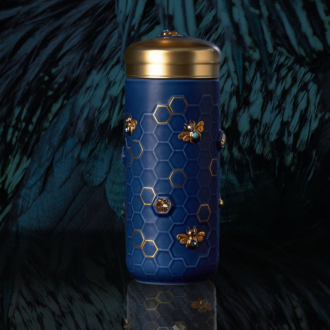 Honey Bee Travel Mug with Crystals - HartCentered