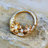 Gold Plated Jeweled Flower Field Seamless Ring-0