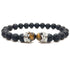 Tiger Eye & Lava Stone | Crowned | Essential Oil Bracelet - HartCentered