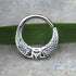 316L Stainless Steel Egyptian Winged Sun Seamless Rings / Cartilage Earrings-0