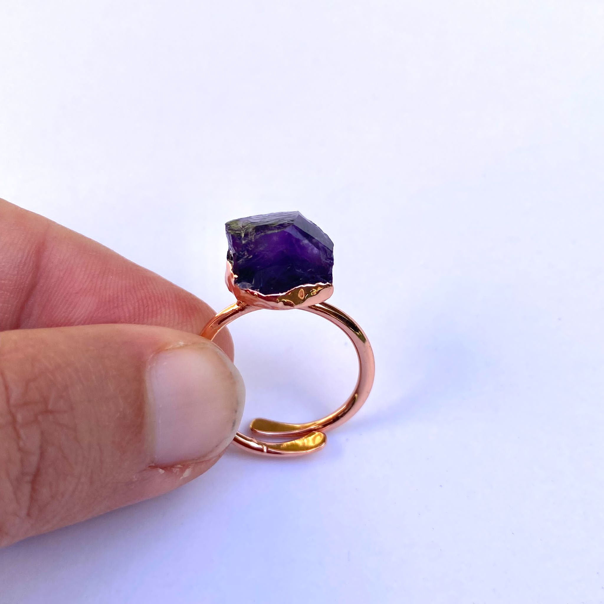 Raw Amethyst Ring-1