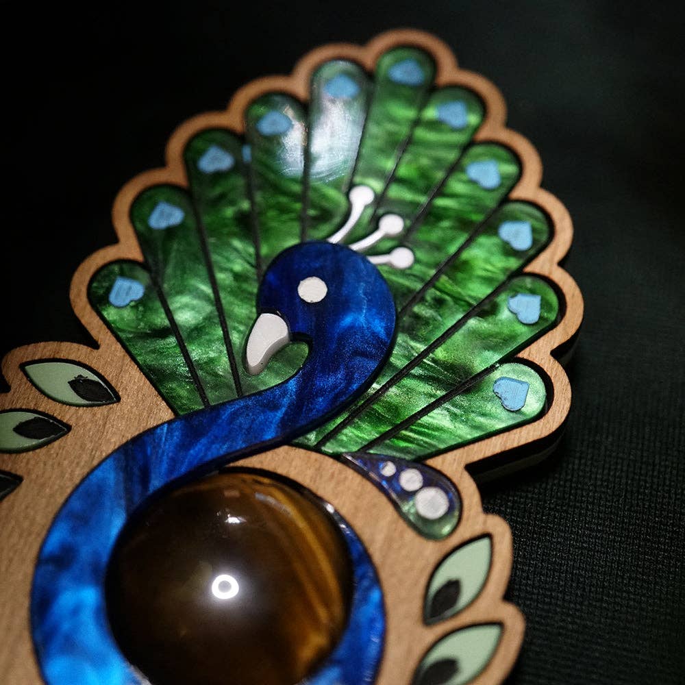 Peacock Brooch-1