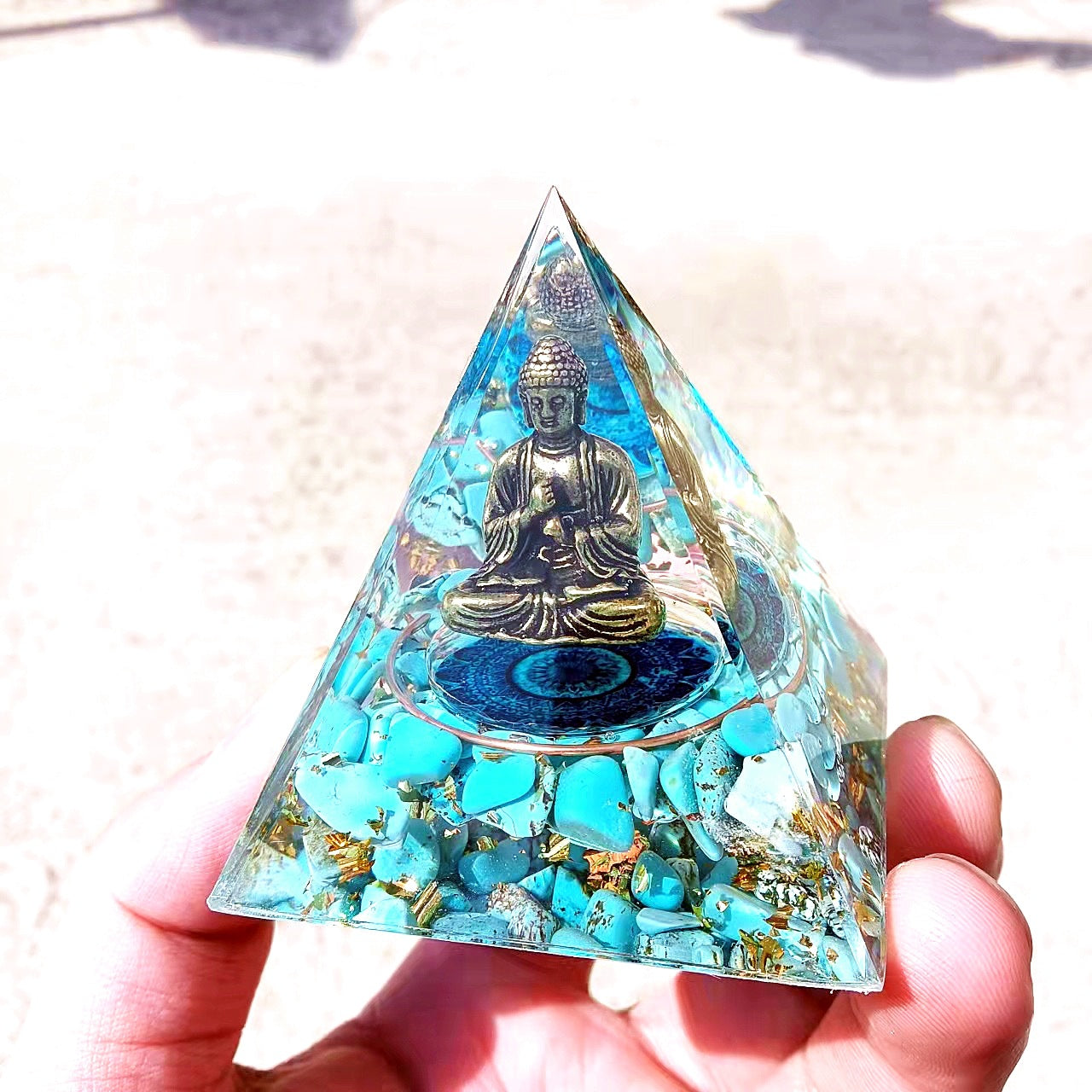 Quan Yin Orgone Energy Pyramid Ornament-2