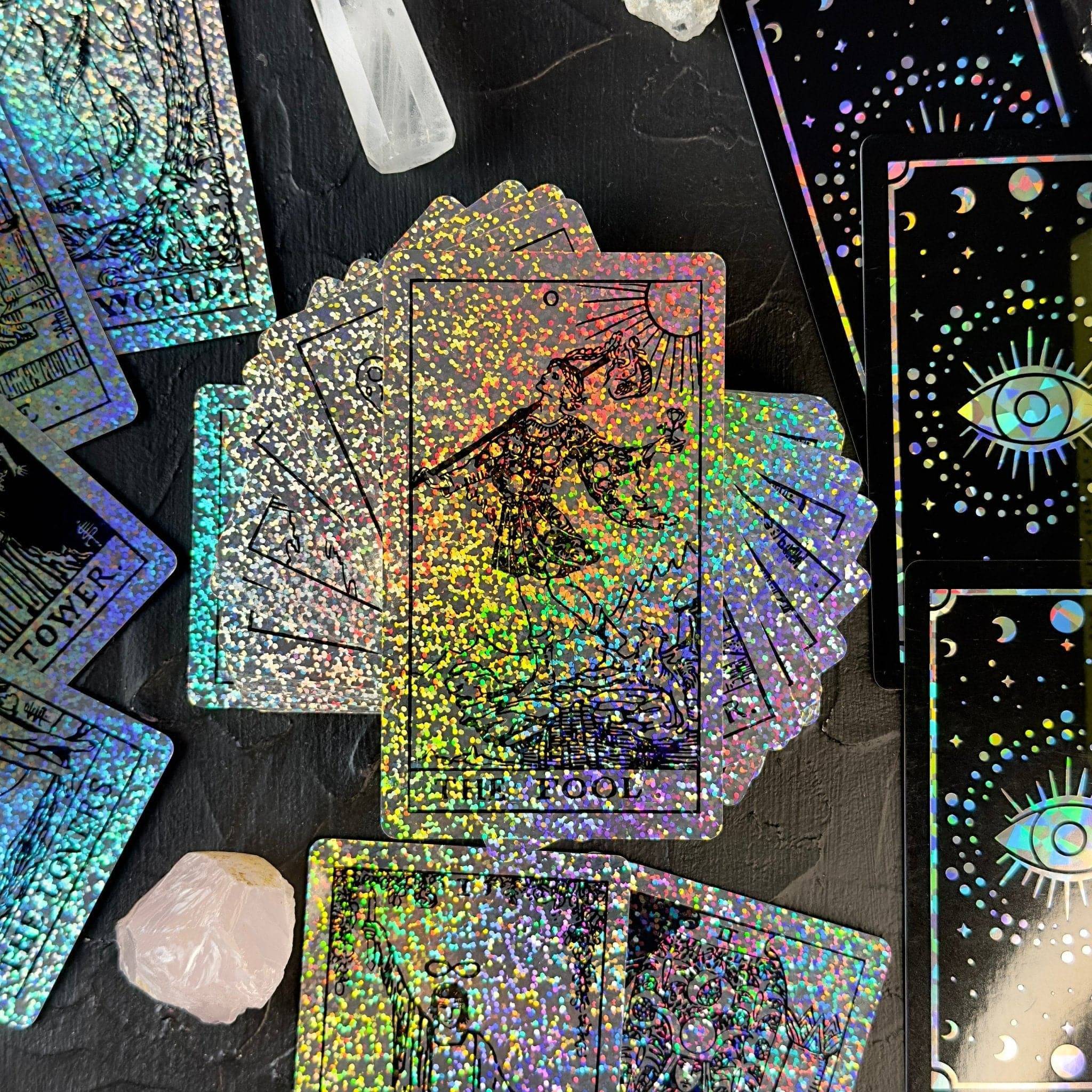 The Rider Waite | Holographic Crystal Foil | Tarot Deck Set