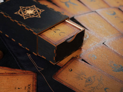 Wooden Tarot Box | Black