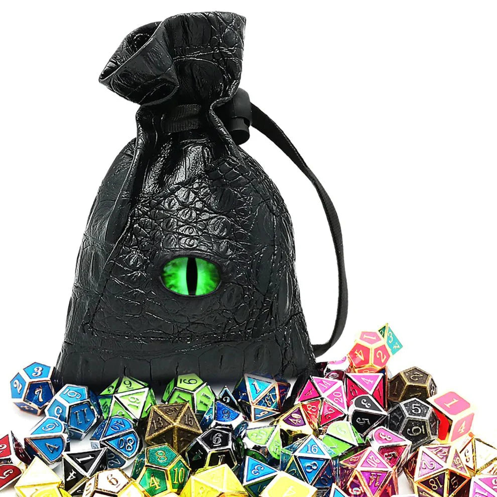 Dragon Eye Dice Bag, Green Eye-1