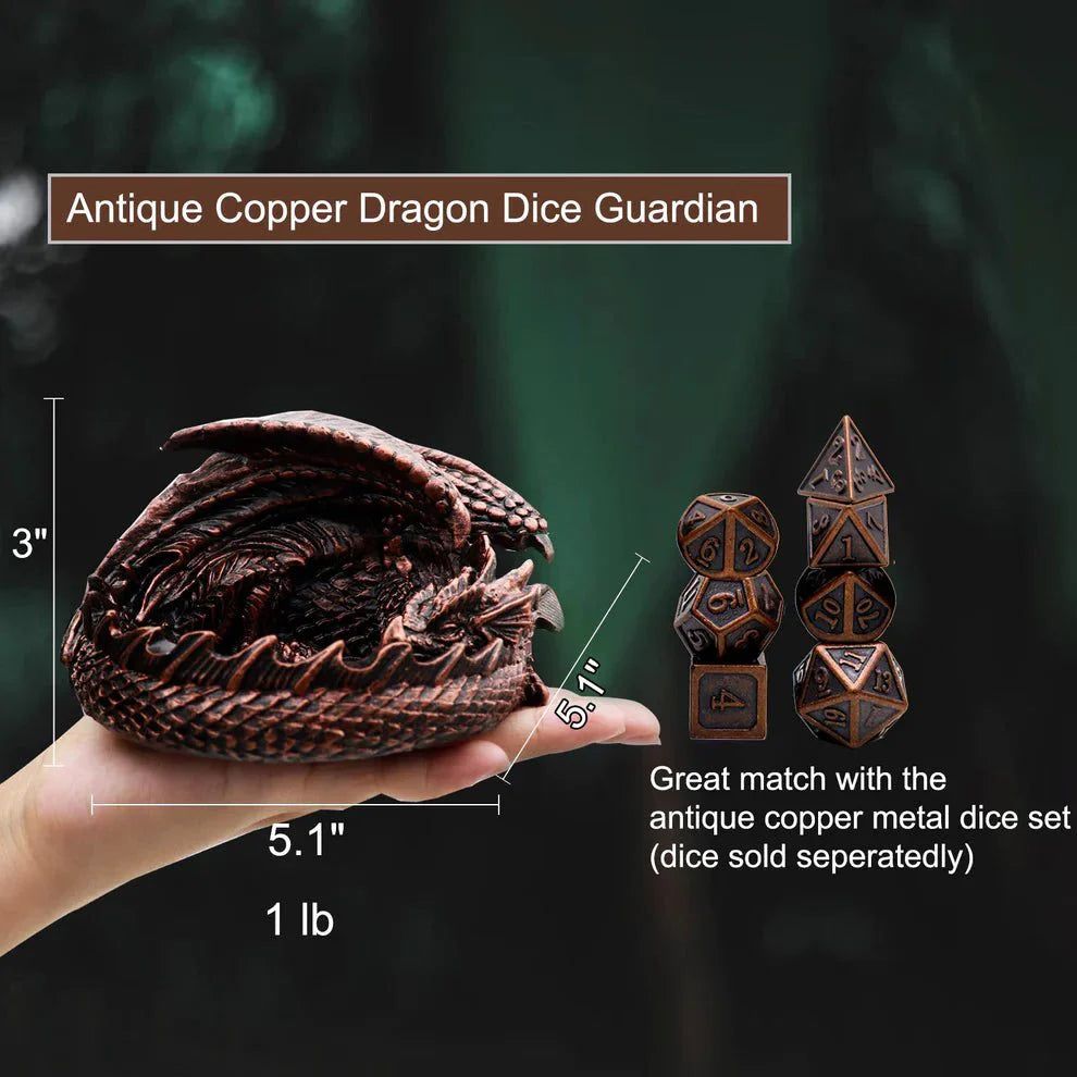 Dragon Guard Dice Set - Antique Copper - HartCentered