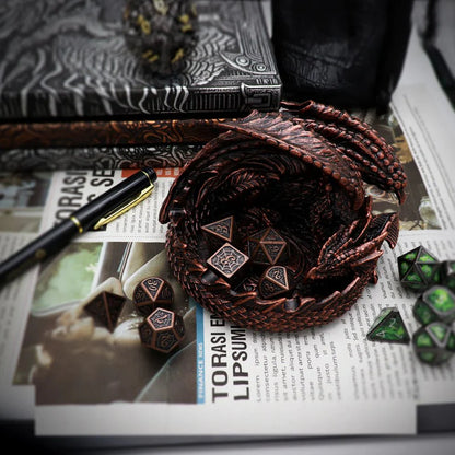 Dragon Guard Dice Set - Antique Copper - HartCentered