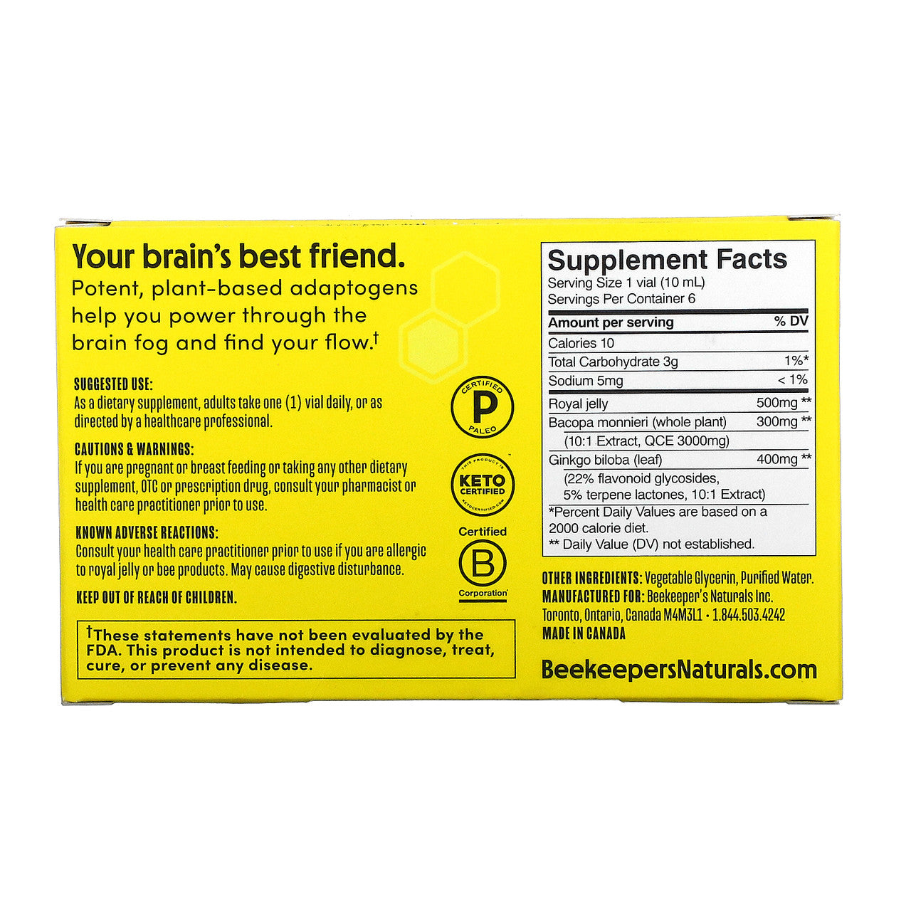 BEE B.SMART BRN FUEL 6PK ( 1 X 2.1 OZ   )-10