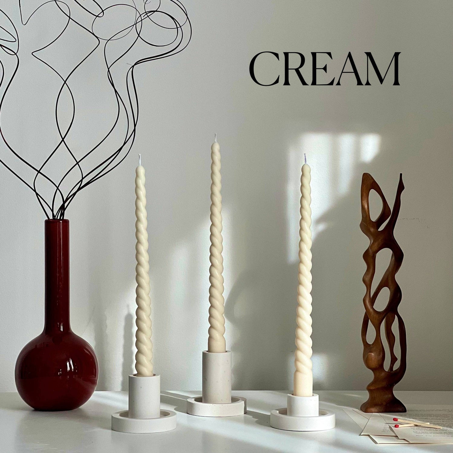 Tall Twisted Taper Candle