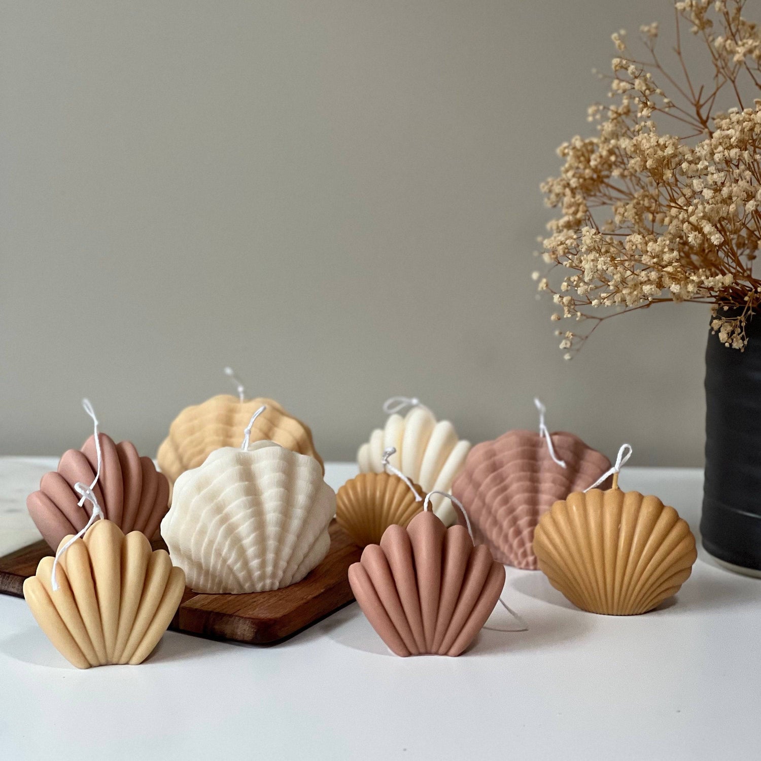 Shell Candle Set