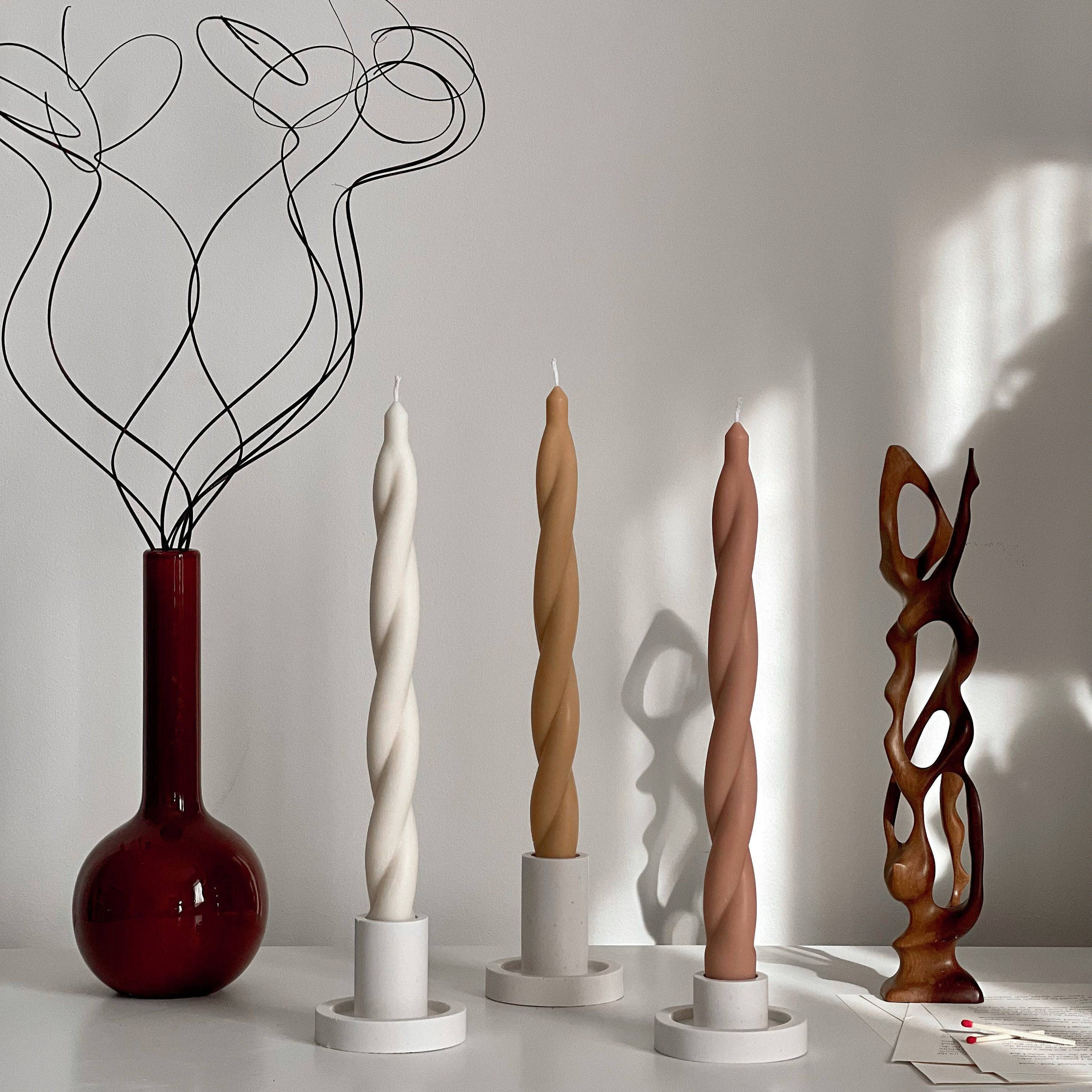 Tall Twisted Taper Candle