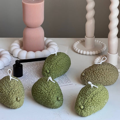 Avocado Shaped Candle