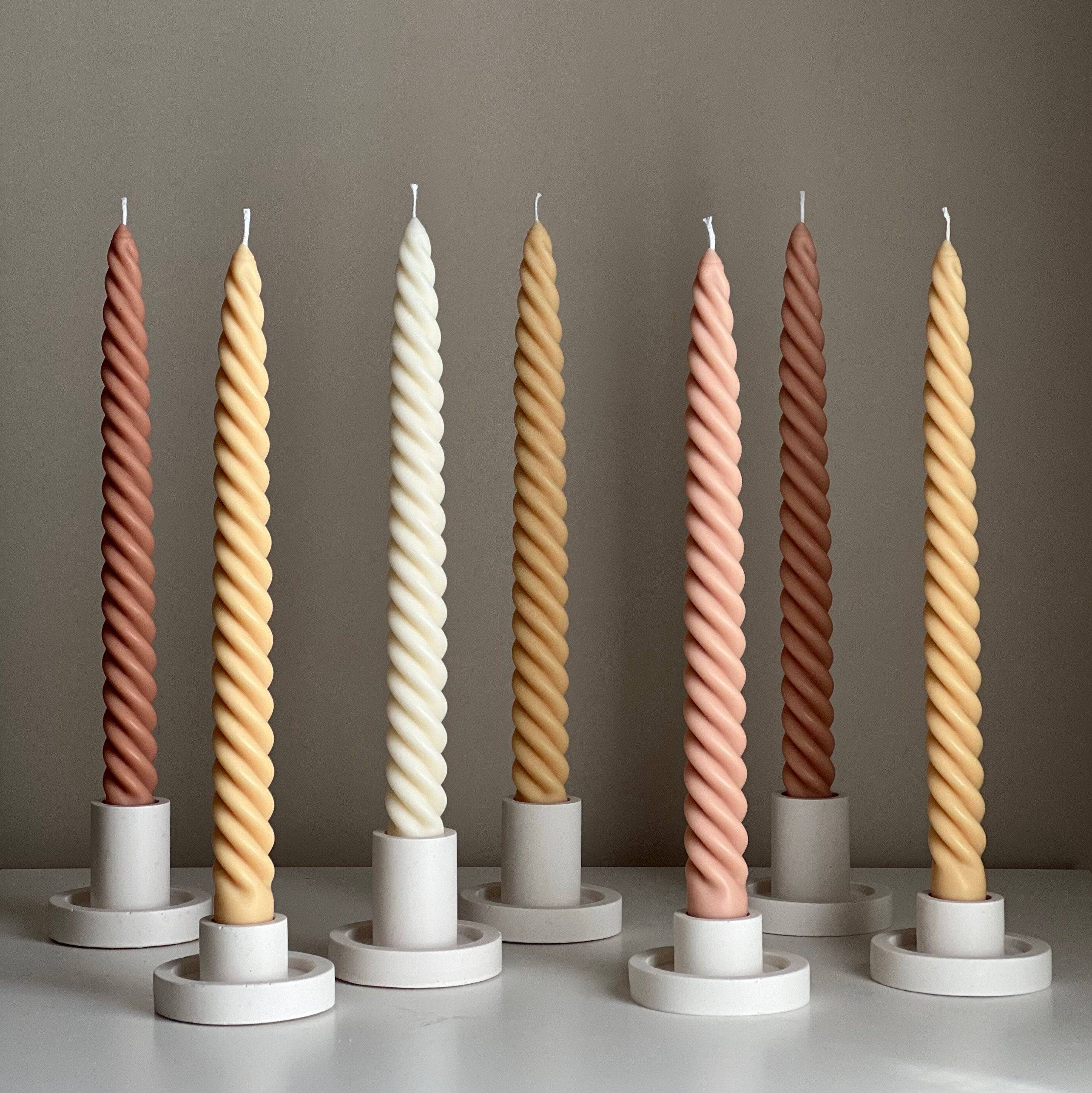 Bulk Tall Twisted Taper Candles