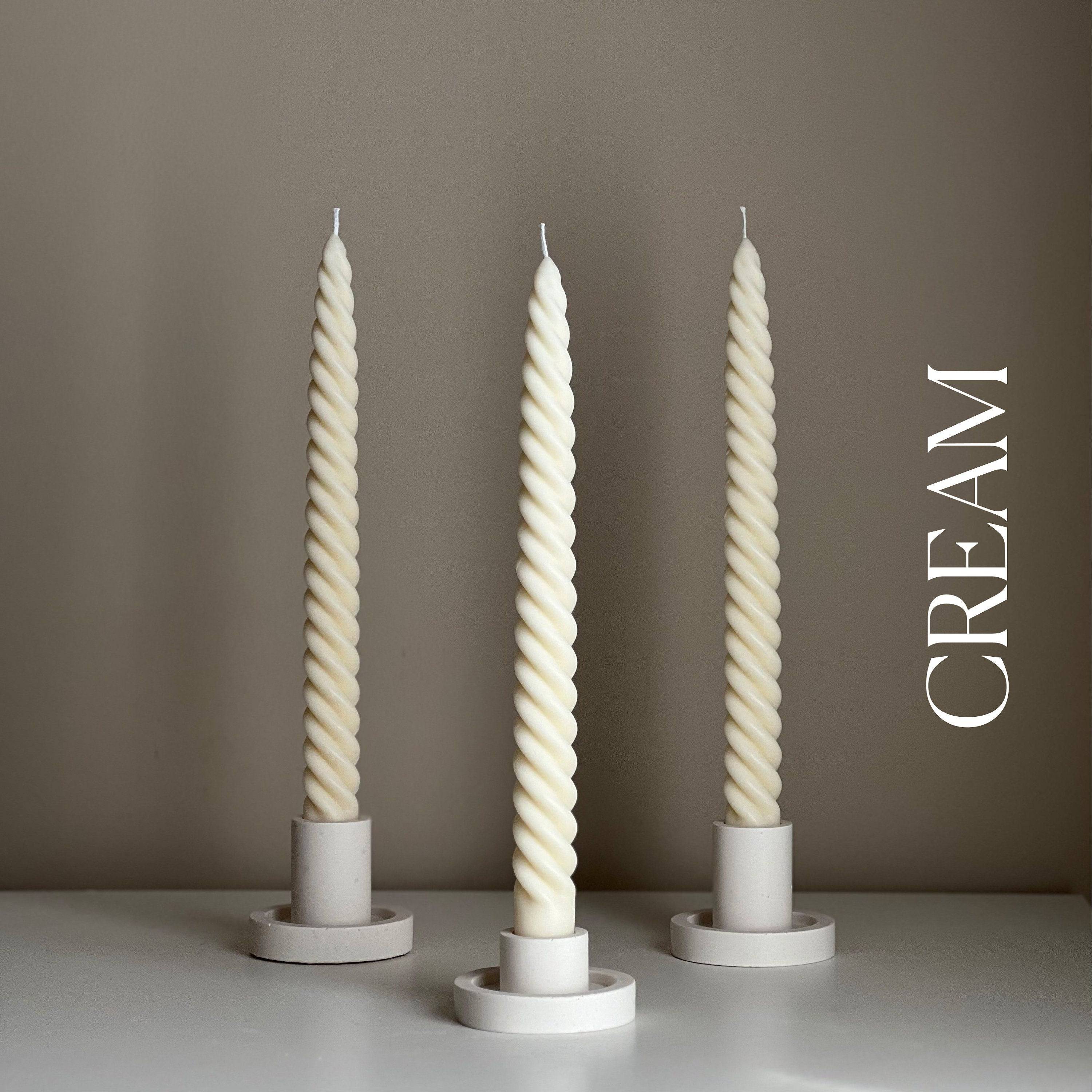 Bulk Tall Twisted Taper Candles