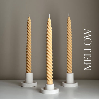 Bulk Tall Twisted Taper Candles