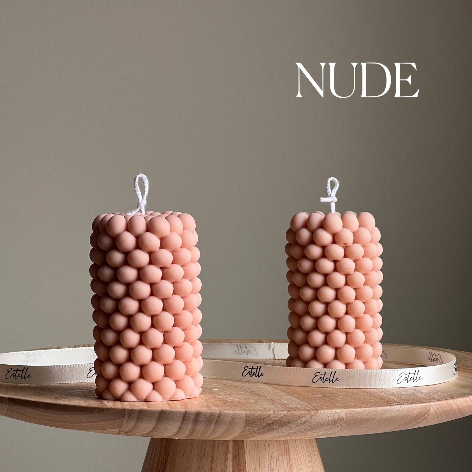 Bubble Pillar Candle