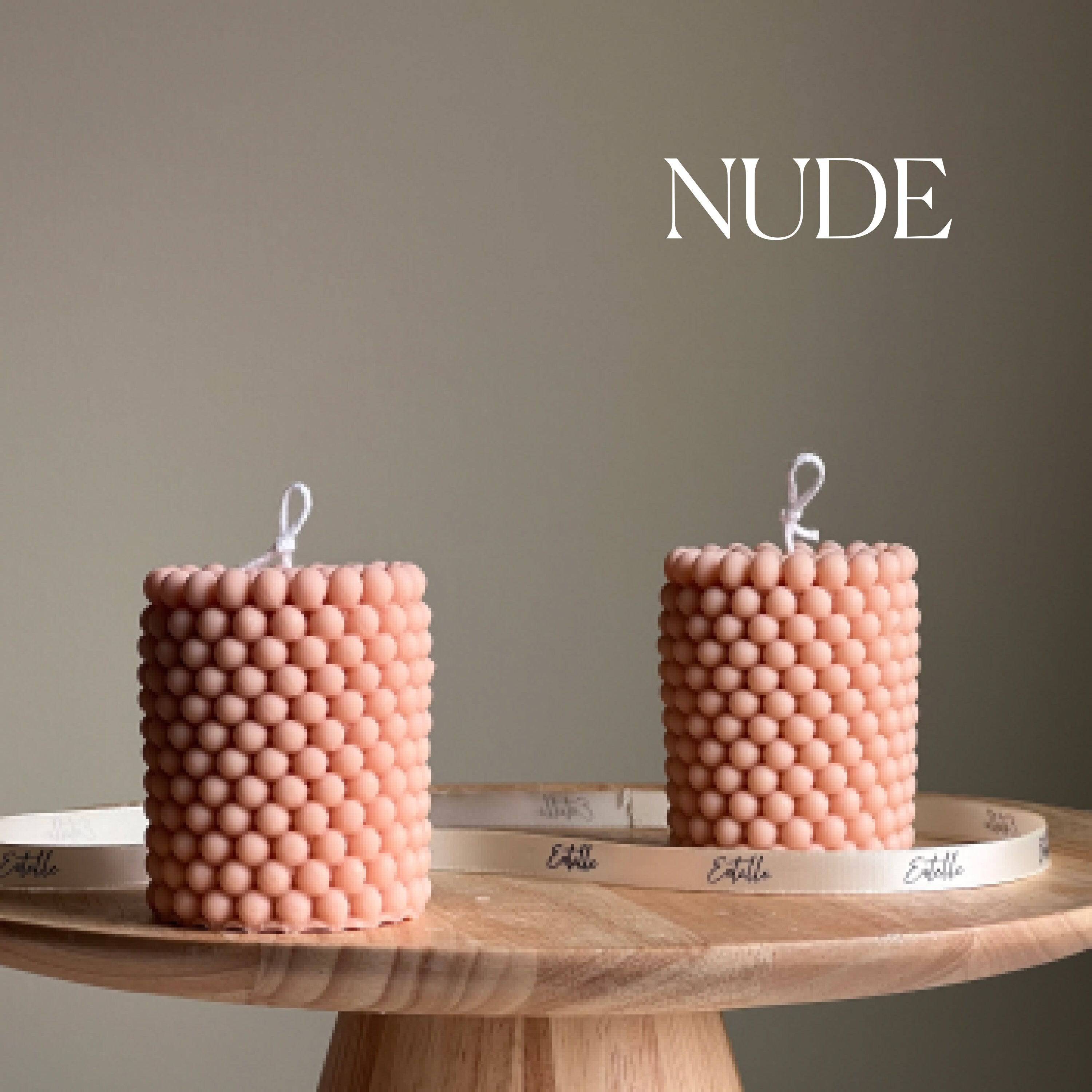 Bubble Pillar Candle