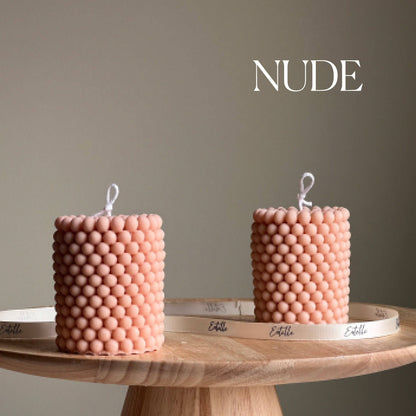 Bubble Pillar Candle