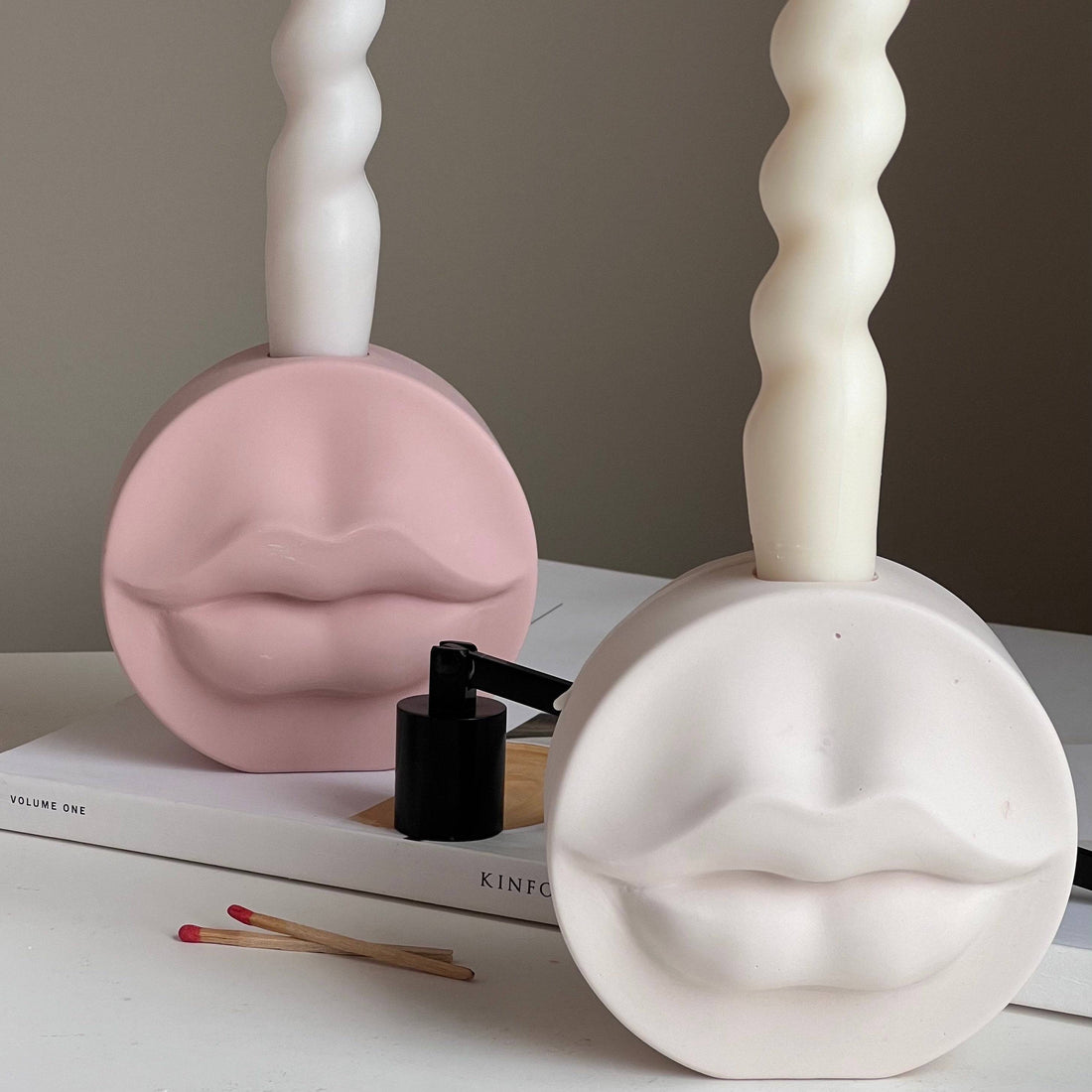 Lips Candlestick Holder