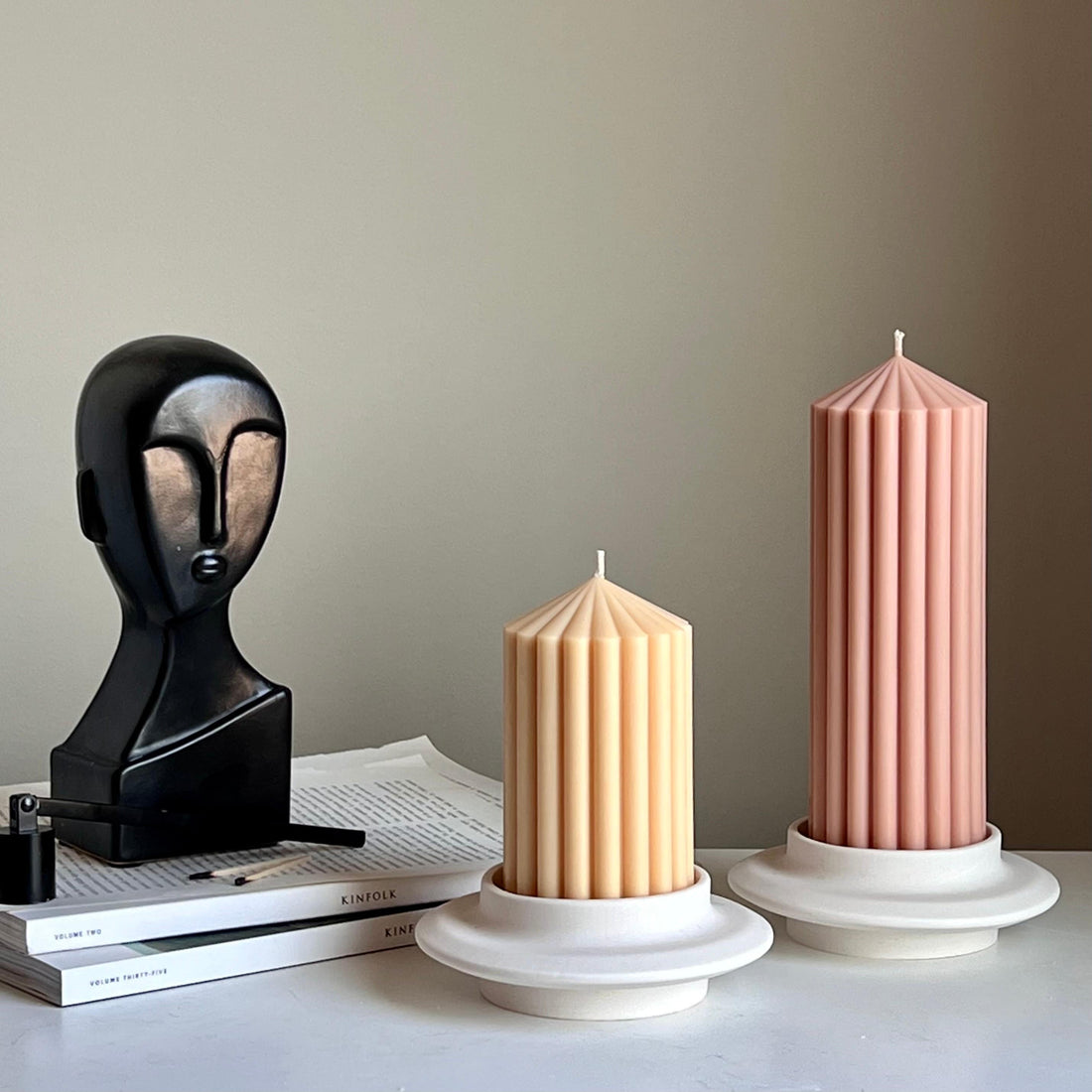 Round Pillar Candle Holder