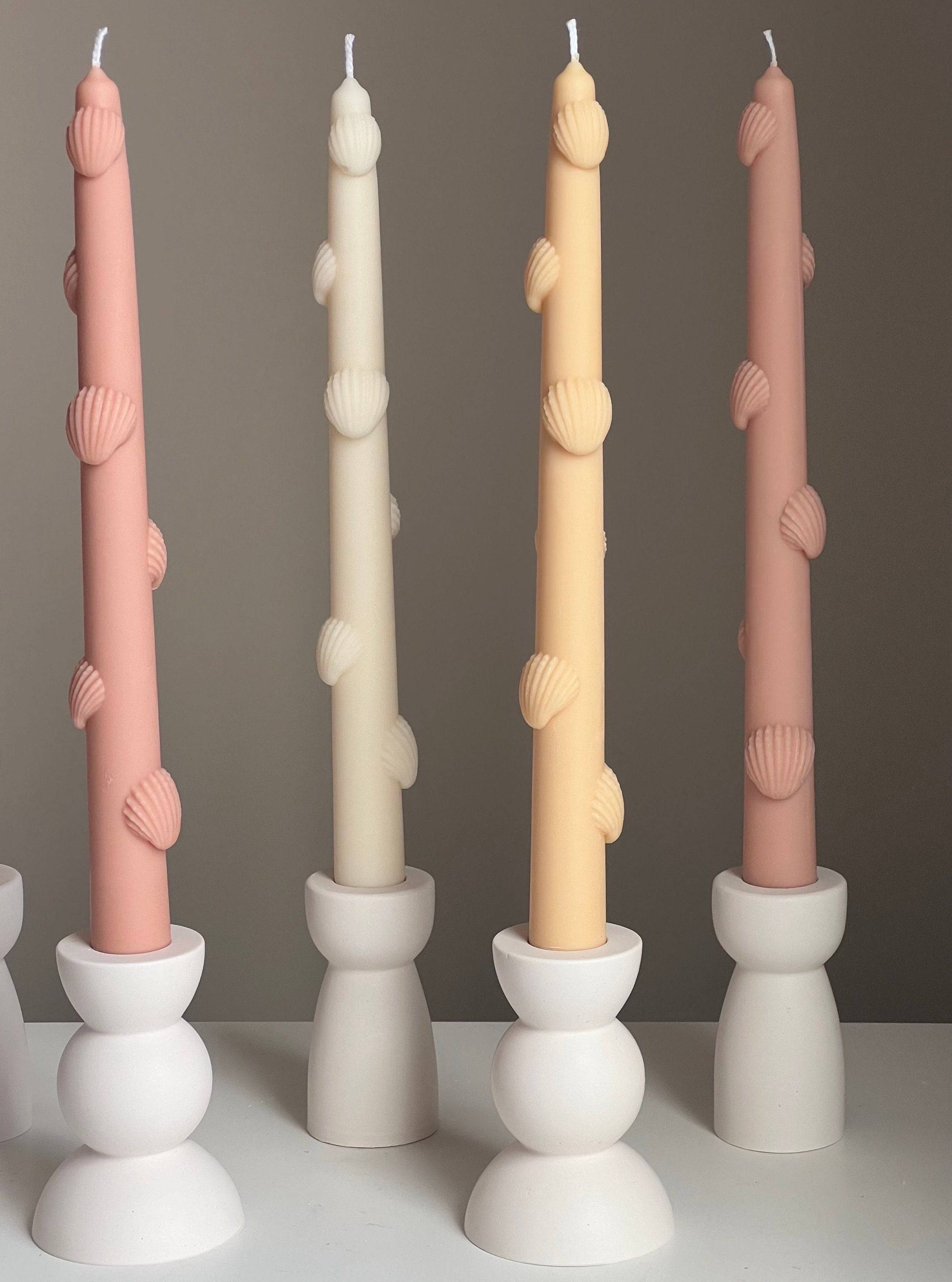 Shell Taper Candle