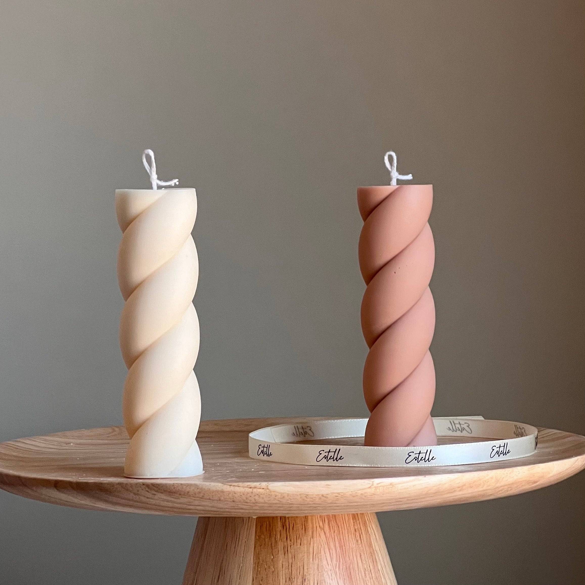 Swirl Pillar Candle