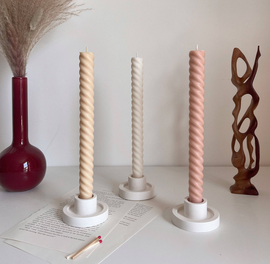 Tall Twisted Taper Candle