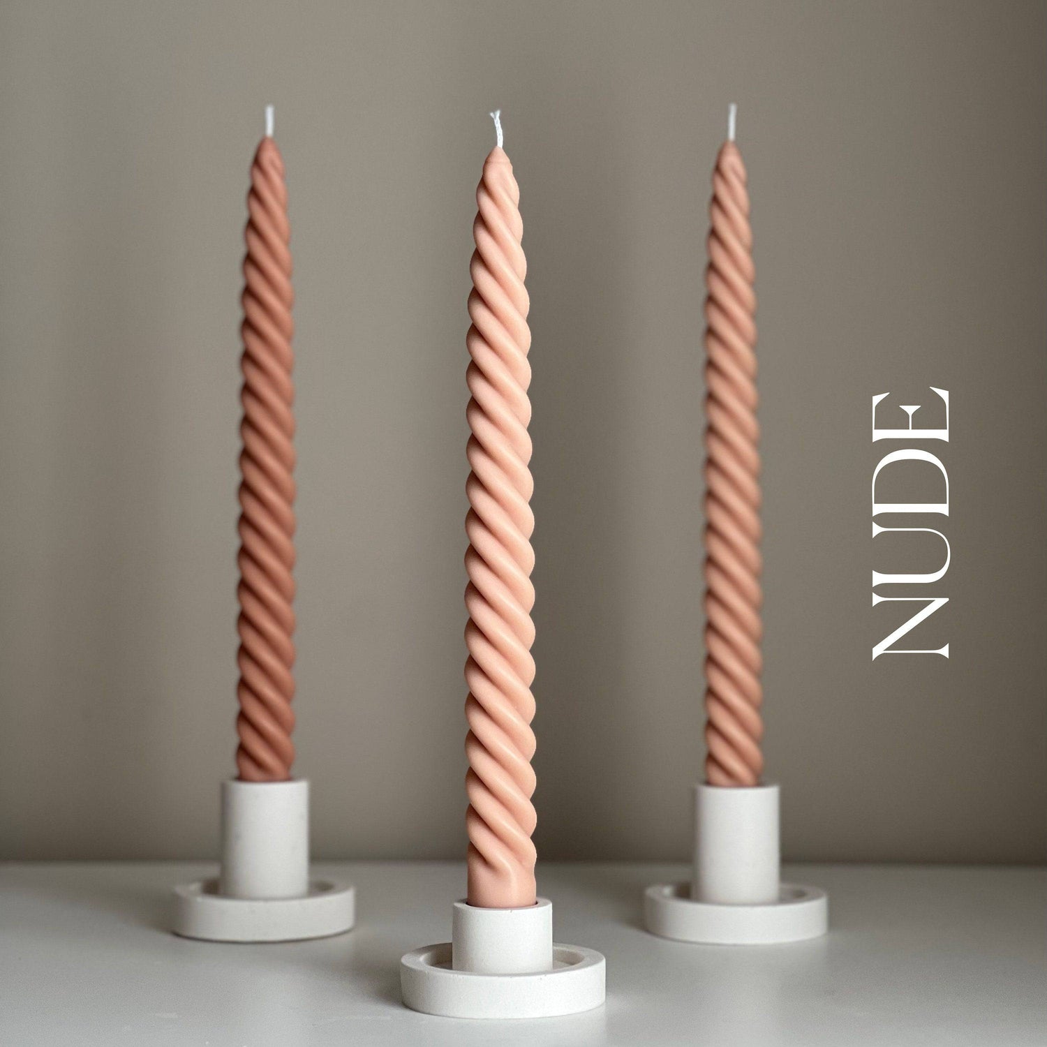 Tall Twisted Taper Candle