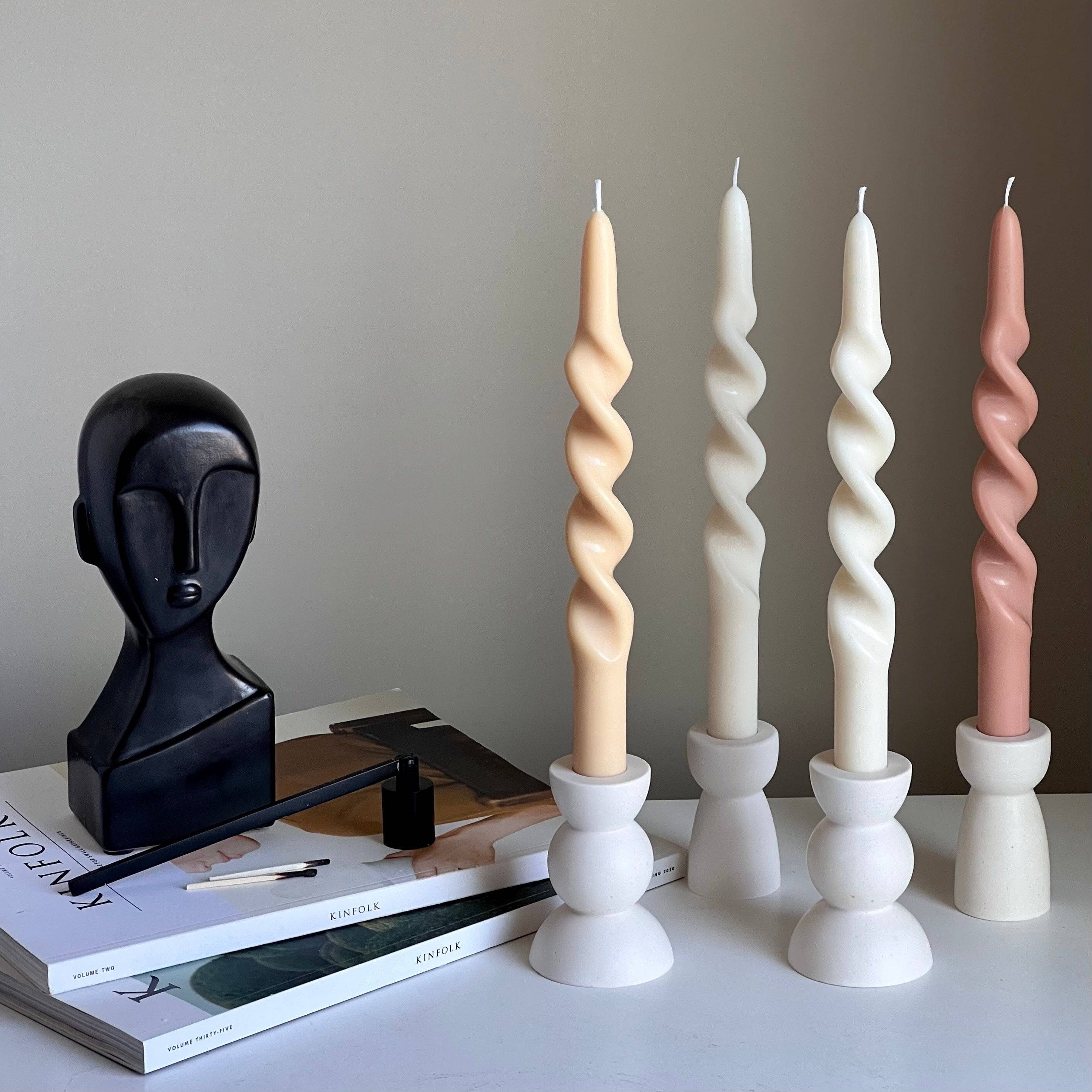 Twisted Tall Taper Candle