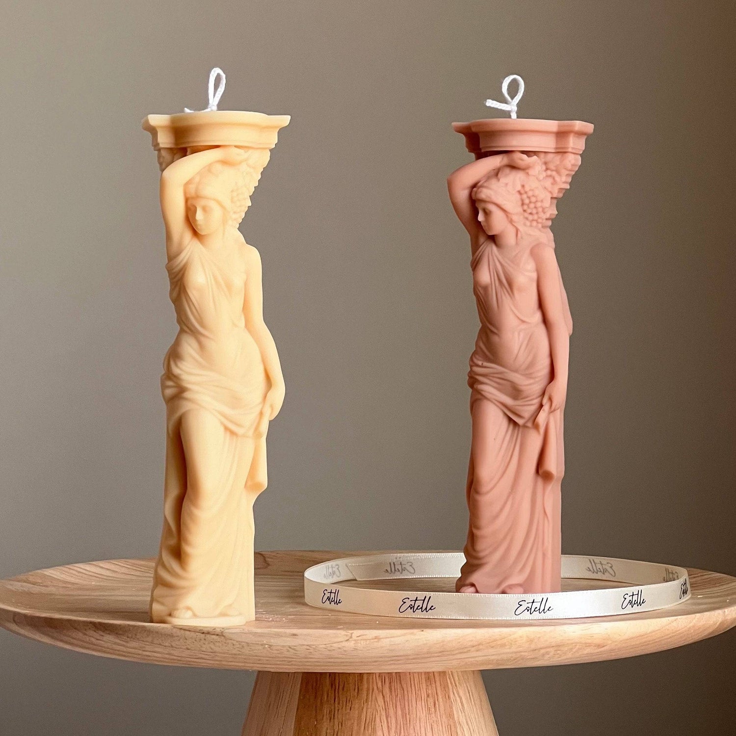 Caryatid Greek Column Candle