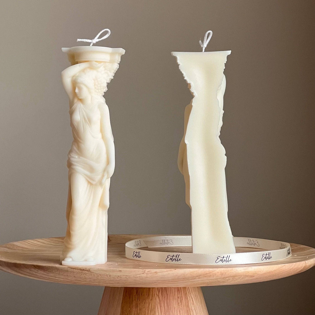 Caryatid Greek Column Candle