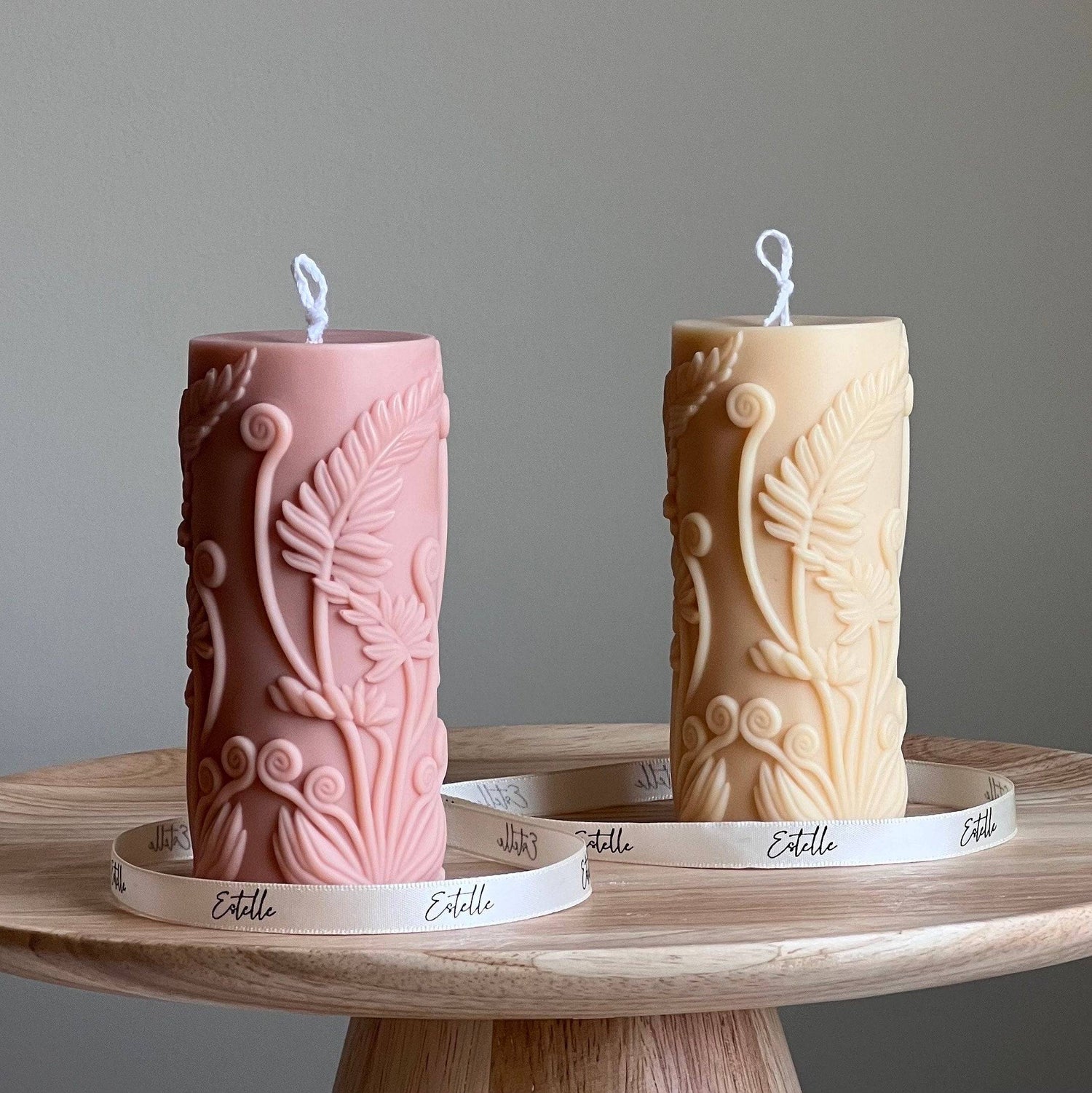 Fern Pillar Candle